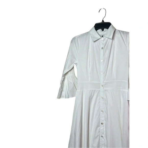 1663. DANITY JEWELLS FULL BUTTON DOWN MAXI LENGTH DRESS SIZE XSMALL WHITE COLOR - Picture 3 of 8